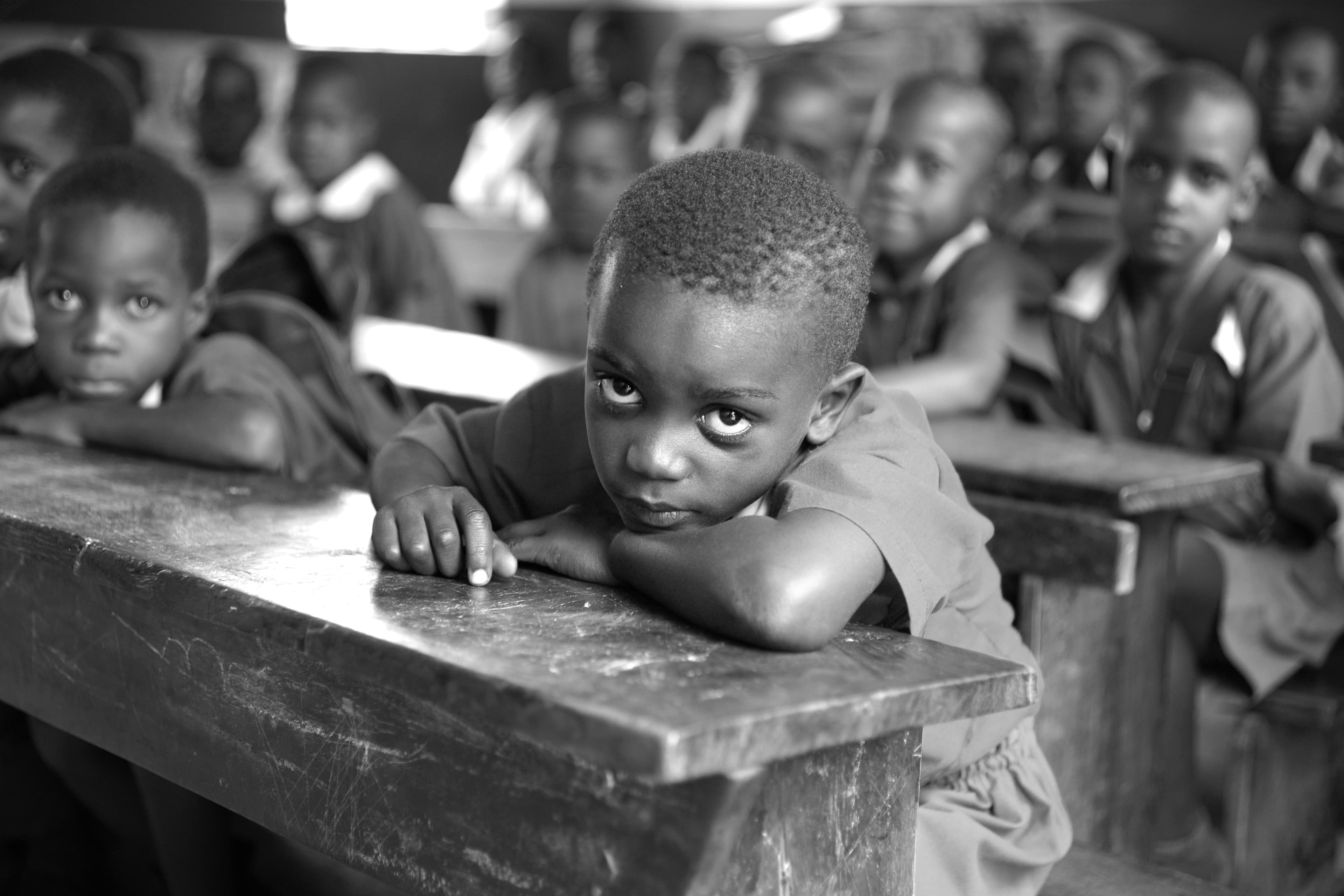 Nigerian child in a classroom